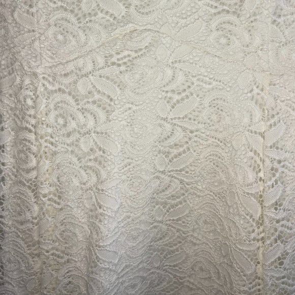 Lily Rose Lace Short Dress Size XL Ivory Cocktail Wedding Easter - Picture 4 of 5